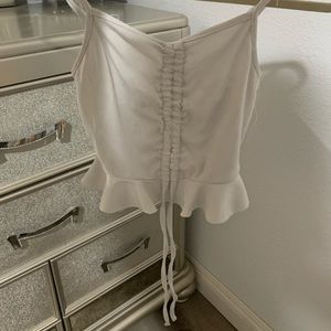 White Crop Top